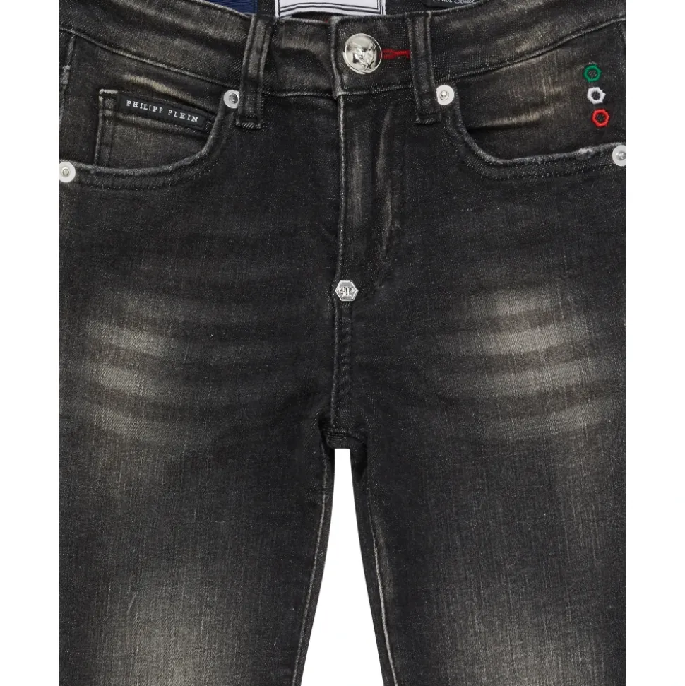 Denim Skinny Fit Trousers Italic