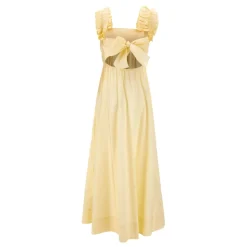 Długa sukienka z marszczeniem
