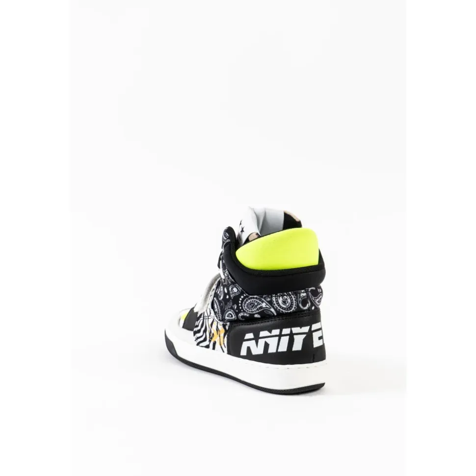 Dziecięce Sneakersy w Wielokolorowy Wzór Zwierzęcy