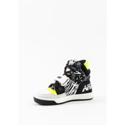 Dziecięce Sneakersy w Wielokolorowy Wzór Zwierzęcy