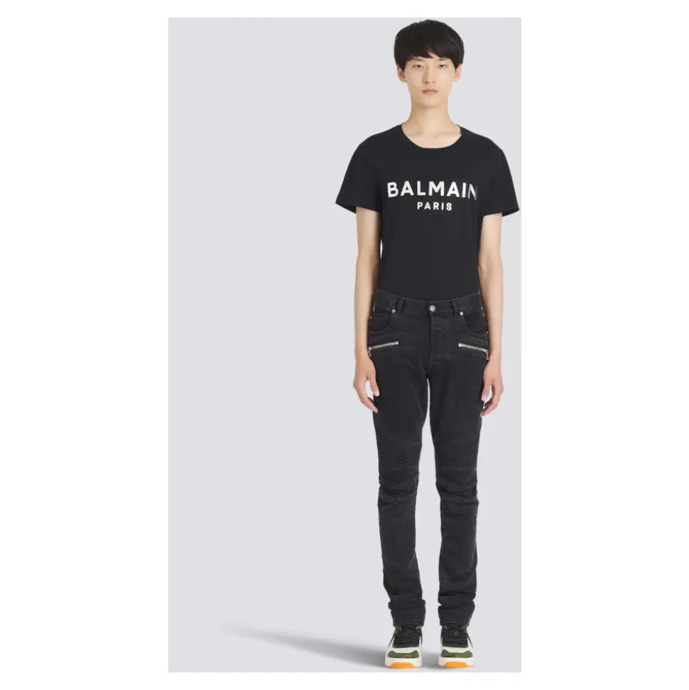 Dzinsy slim fit z bawełny