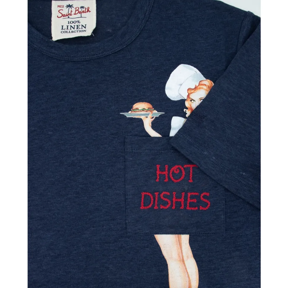 Ecstasea Lniana Koszulka T-Shirt
