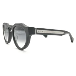 Eleganckie matowe czarne okulary panto