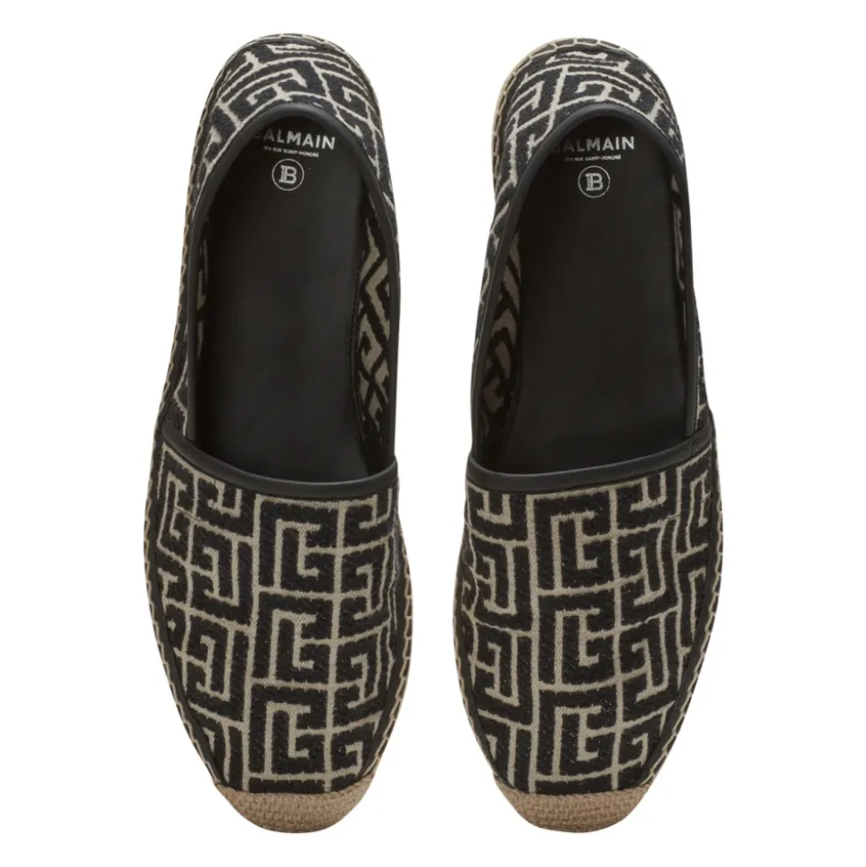 Espadryle Alex z żakardowym monogramem
