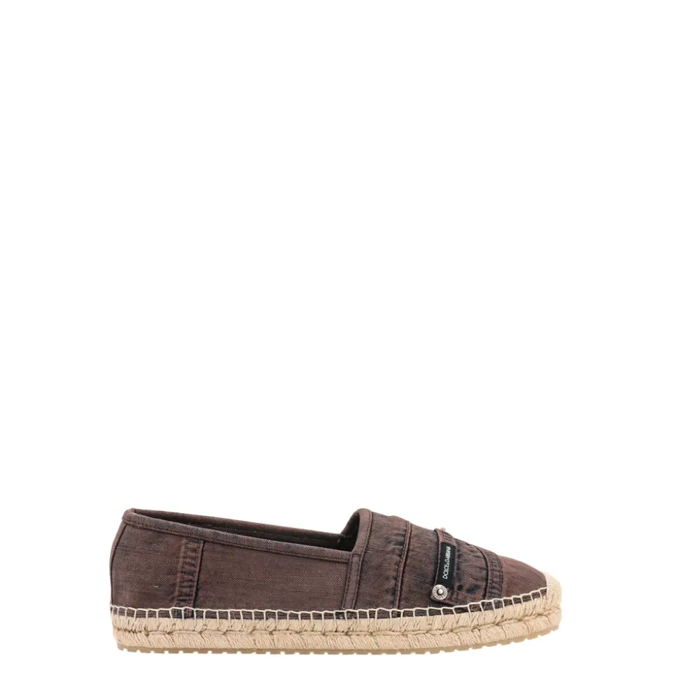 Espadryle z barwioną bawełną