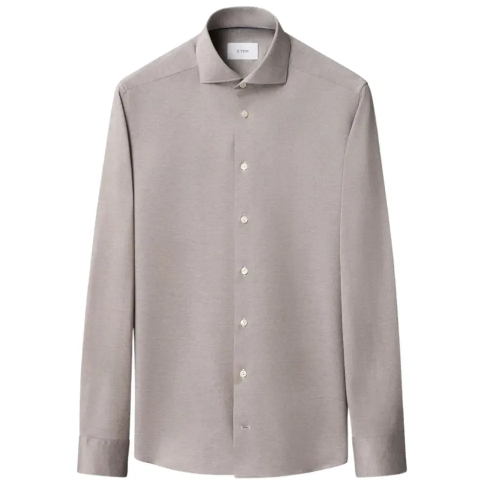 Filo di Scozia Jacquard Knit Shirt