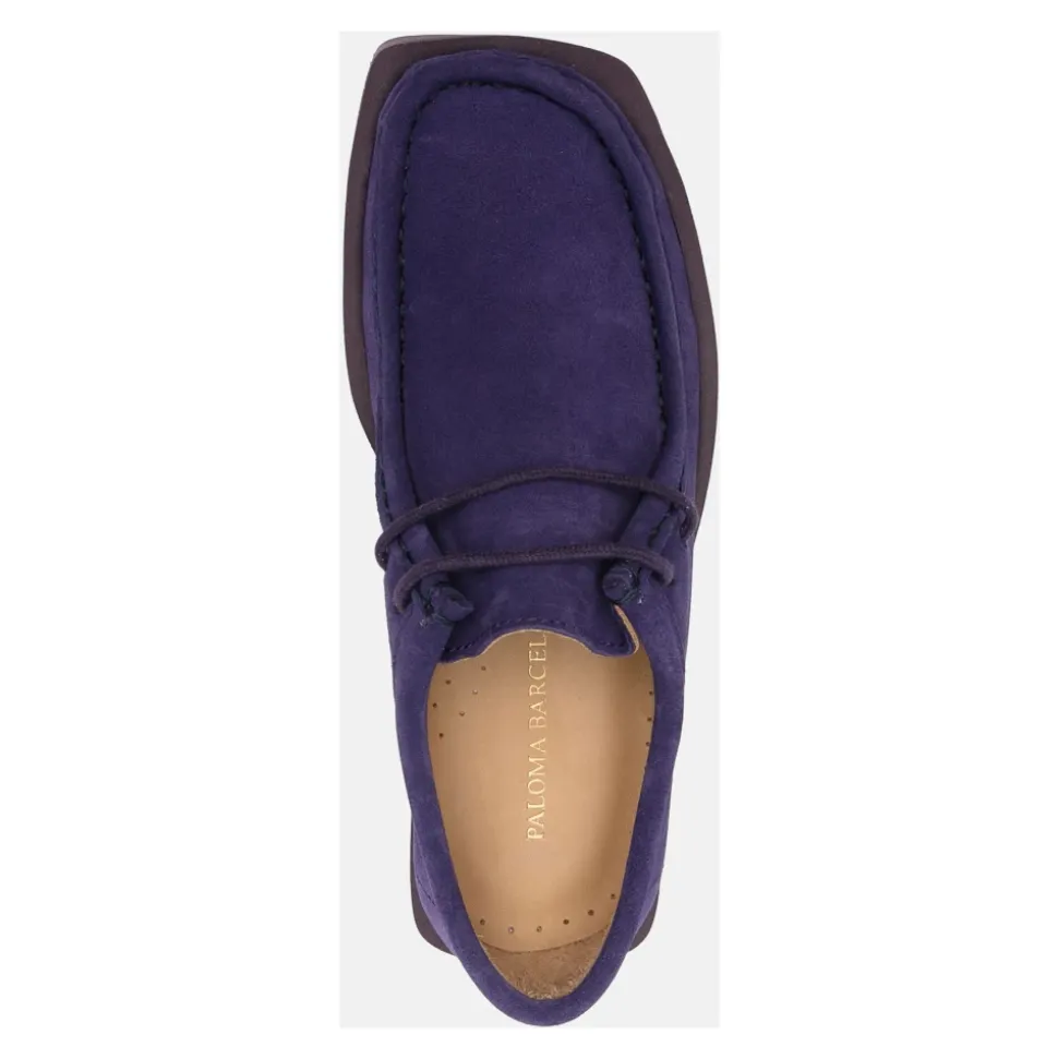 Fioletowe Buty Plaskie Mokasyny Barbara