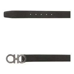 Gancini Reversible Leather Belt