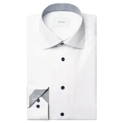 Geometryczna Koszula Slim Fit Signature Twill