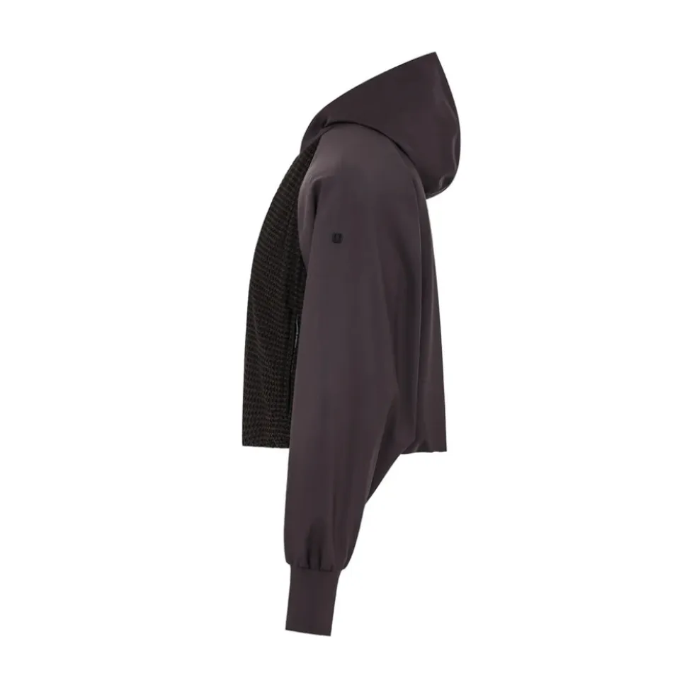 Giacca manica raglan con rete