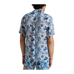 Island Flowers Viscose Bowling Shirt