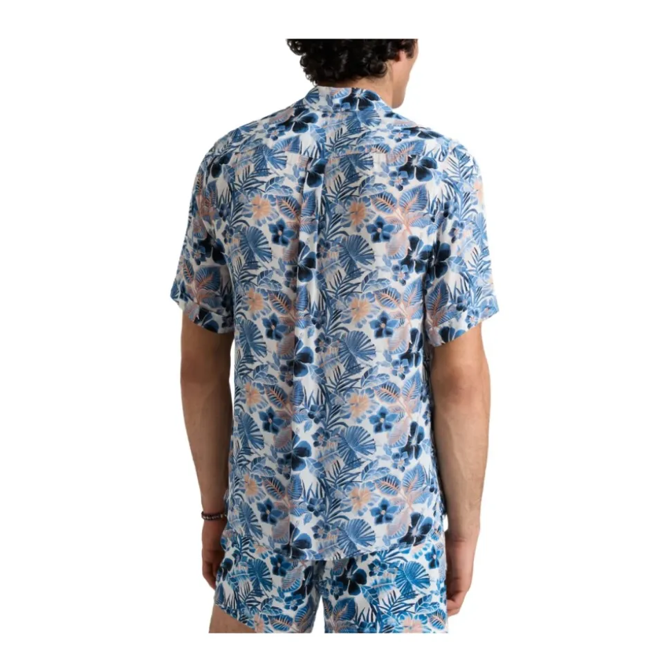 Island Flowers Viscose Bowling Shirt