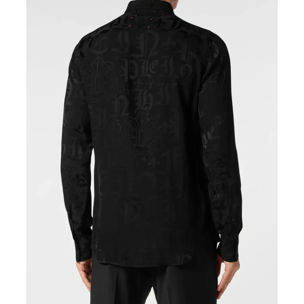 Jacquard Shirt Sugar Daddy Cut LS Monogram