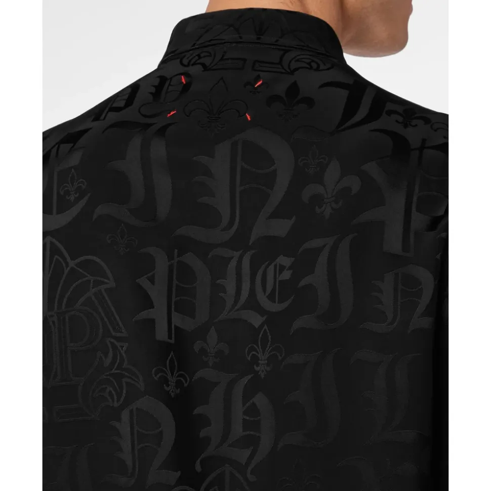 Jacquard Shirt Sugar Daddy Cut LS Monogram