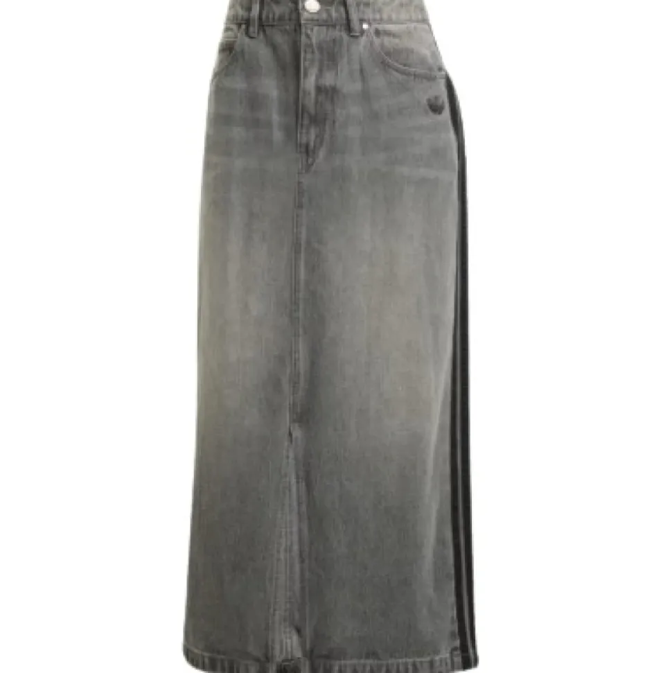 Jeansowa Spódnica Maxi