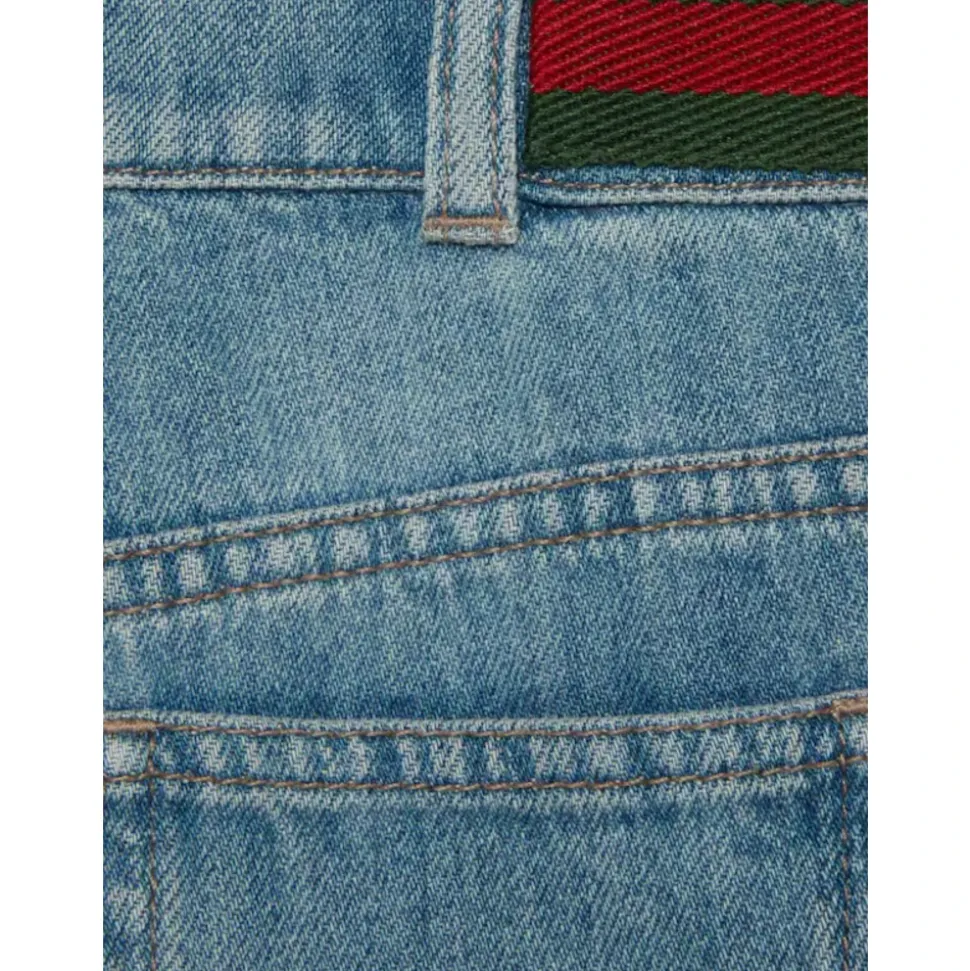 Jeansy Denim z Detalem Web