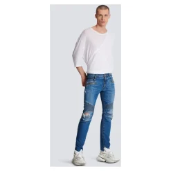 Jeansy slim-fit z bawełny