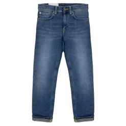 Jeansy z bawełnianego denimu w kolorze indygo