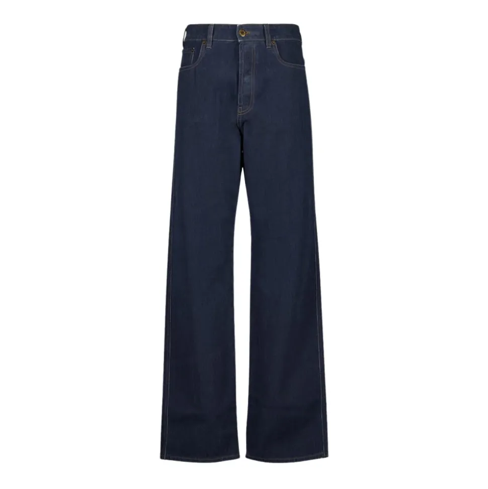 Jeansy z szerokimi nogawkami z denimu