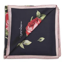 Jedwabna apaszka Foulard w kwiatowy wzór