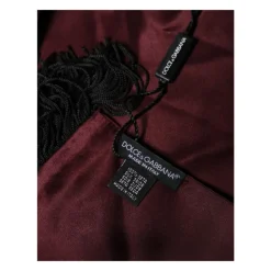 Jedwabna apaszka z frędzlami Dolce & Gabbana