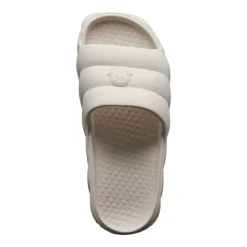 Klapki letnie w stylu pikowanym Offwhite