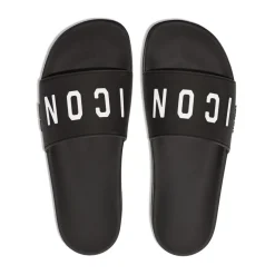 Klapki z nadrukiem logo Black