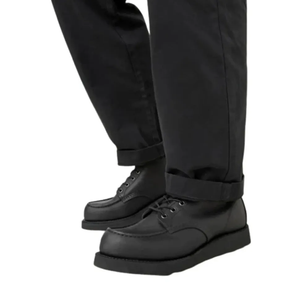Klasyczne skórzane buty typu Moc, czarne