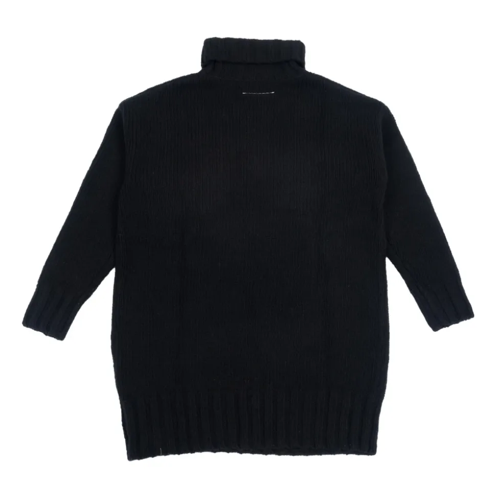 Knit Mini Dress with Maxi Logo