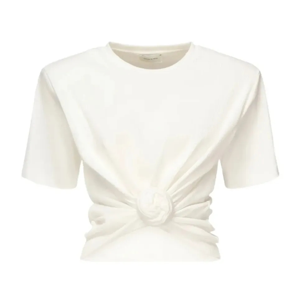 Knotted Ribbed T-Shirt