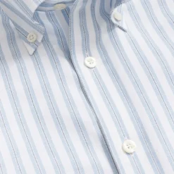Koszula Oxford Slim Fit w kratę, elastyczna, nie wymagająca prasowania, z kołnierzykiem zapinanym na guziki