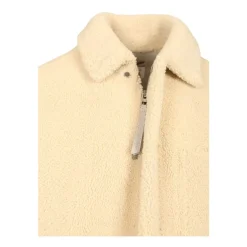 Kurtka typu overshirt z owczej skóry