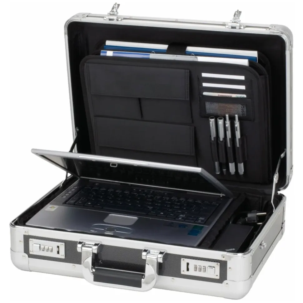 Laptop-Attachekoffer im Carbon-Look