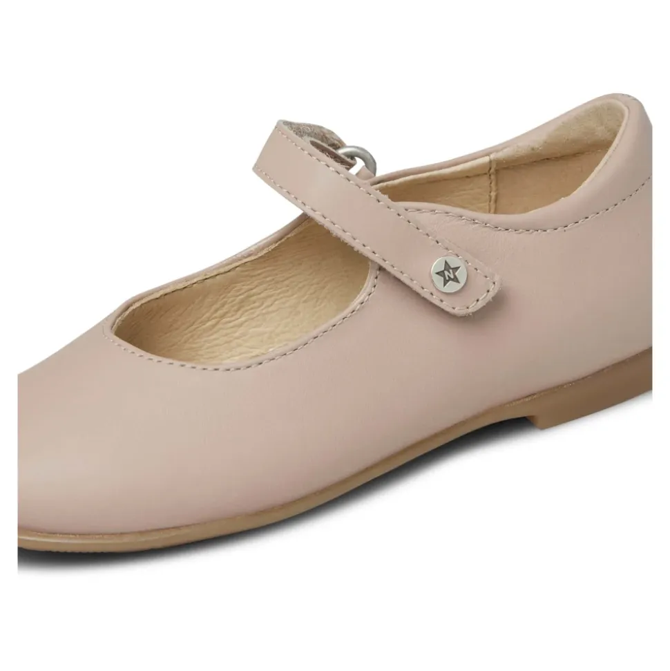 Leather ballet flats with strap DARLING