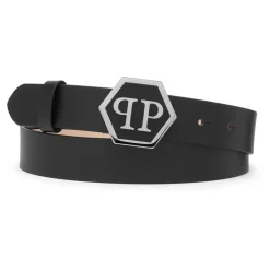 Leather Belt Hexagon