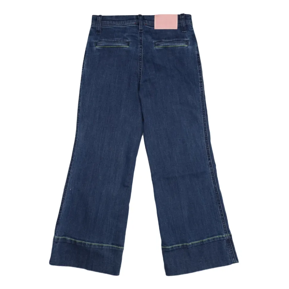 Legginsy z Denimu z Zamkiem i Kieszeniami
