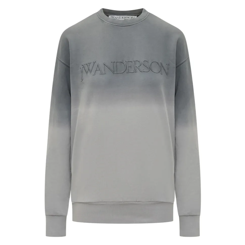 Logo Embroidery Gradient Sweatshirt