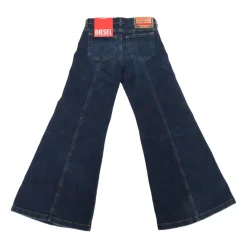 Logo Patch Wide Leg Jeans