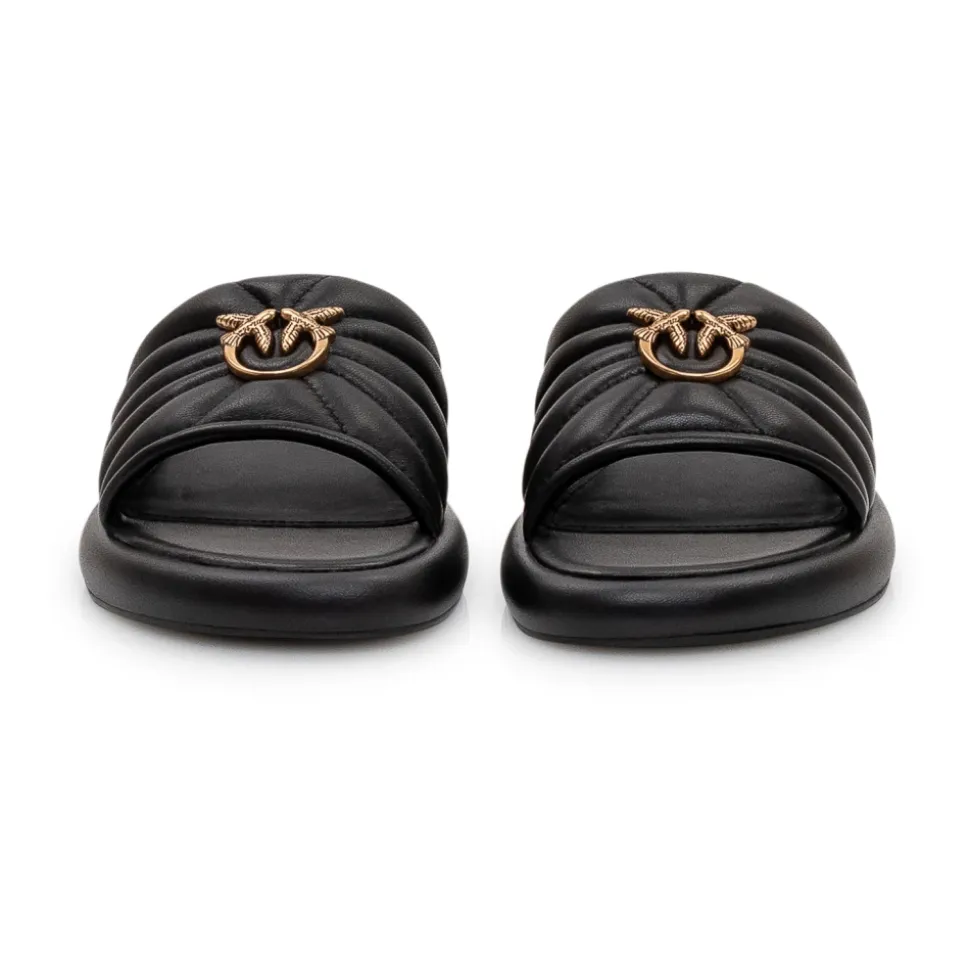 Love Birds Quilted Sandals