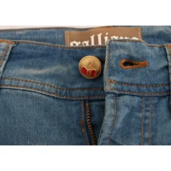 Luksusowe Niebieskie Slim Fit Designer Jeans