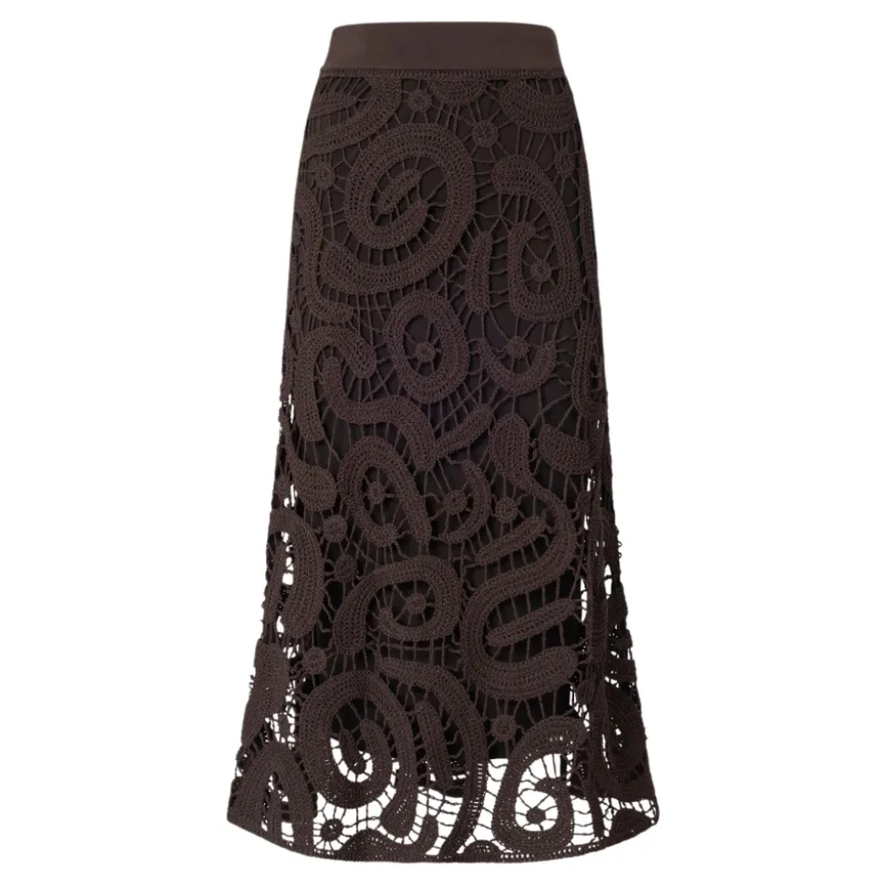 Maestrale Crochet Midi Skirt
