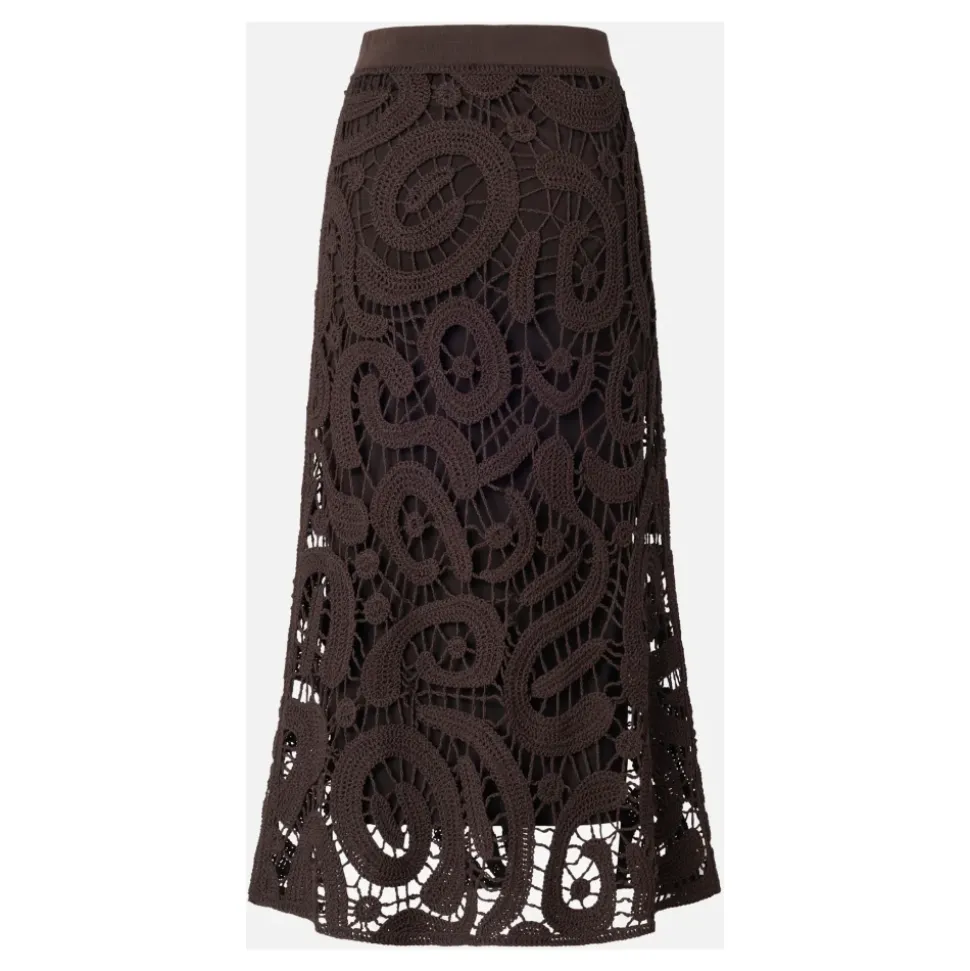 Maestrale Crochet Midi Skirt