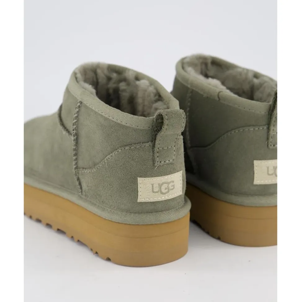 Mini Platform Zielone Buty Dziecięce