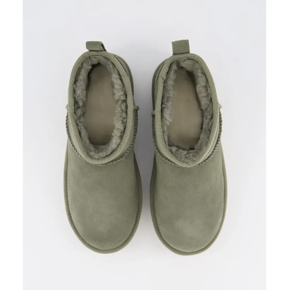 Mini Platform Zielone Buty Dziecięce