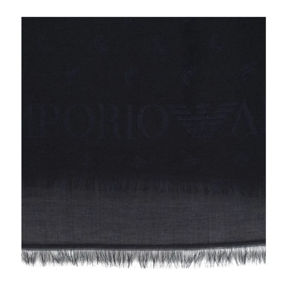 Monogram Fringed Scarf