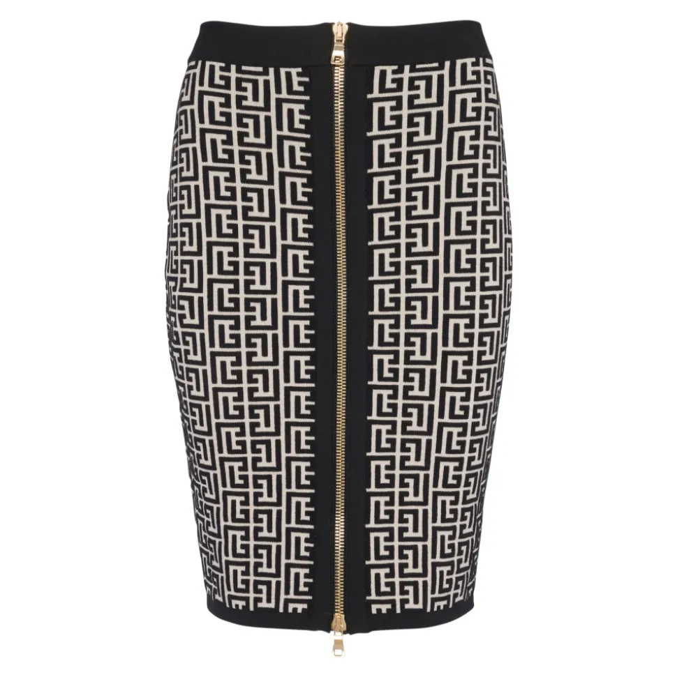 Monogram Knit Skirt