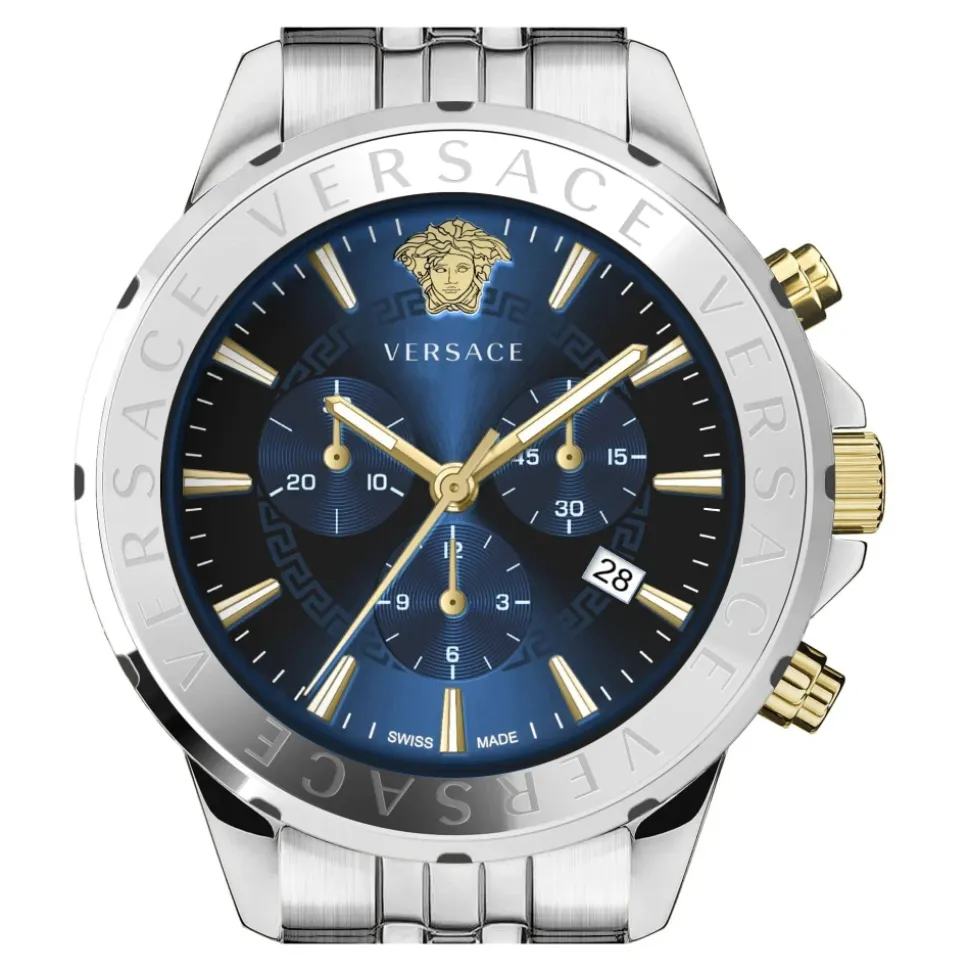 Męski Chronograf Signature Zegarek Niebieski