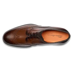 Męskie skórzane Easy brogue sznurowane