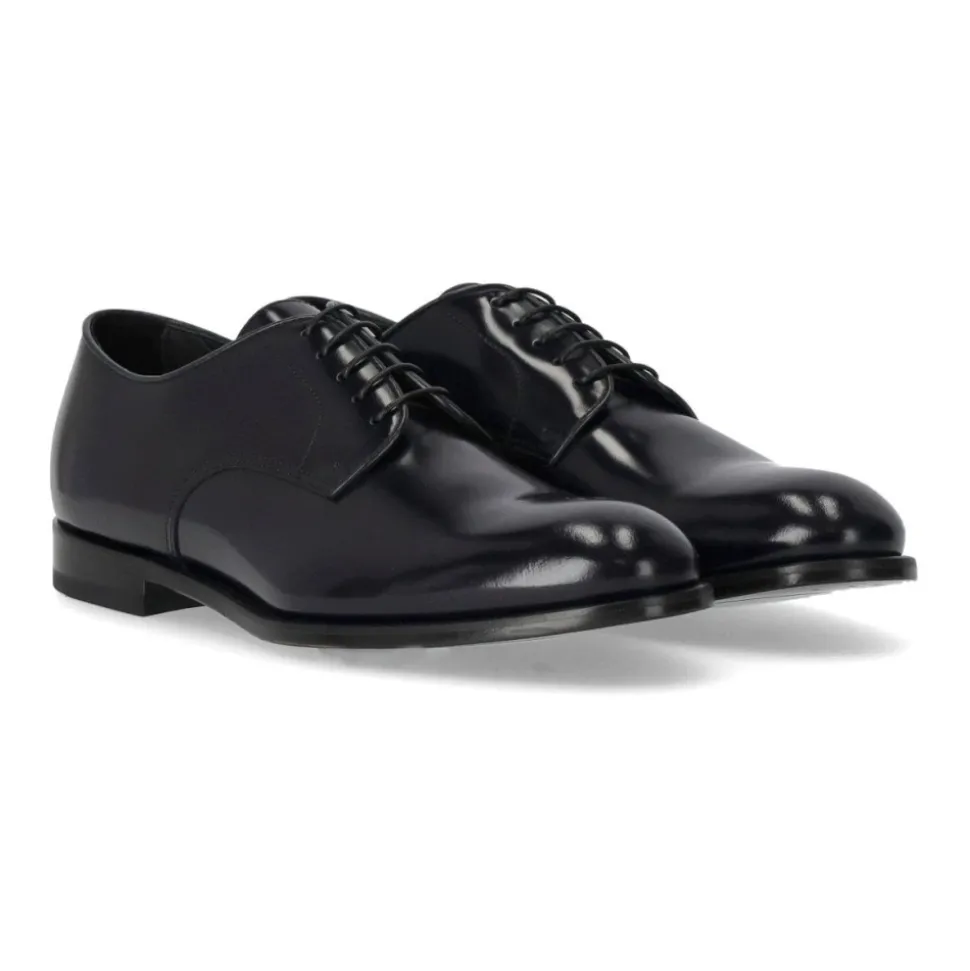Niebieskie Derby Horse Lace Up