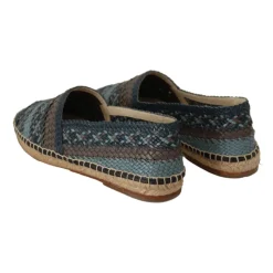 Niebiesko-Szare Slip On Buffalo Espadrille Buty